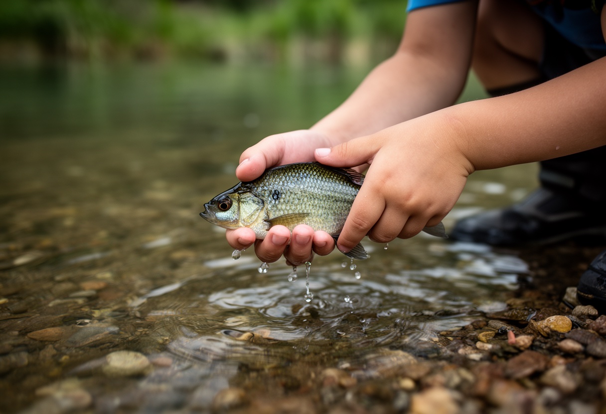 Teaching kids to release fish builds conservation habits